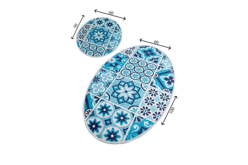 Chilai Home Badmatta Set om 2 - Multi - Textil & mattor - Badrumstextil