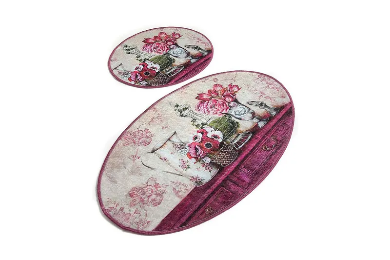 Chilai Home Badmatta Set om 2, Multi