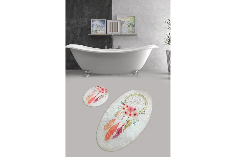 Chilai Home Badmatta Set om 2 - Multi - Textil & mattor - Badrumstextil