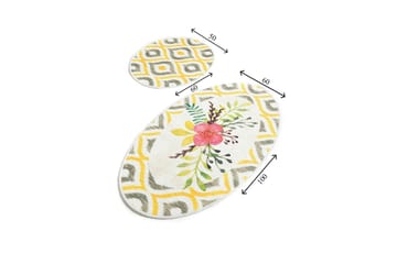 Chilai Home Badmatta Set om 2 - Multi - Textil & mattor - Badrumstextil