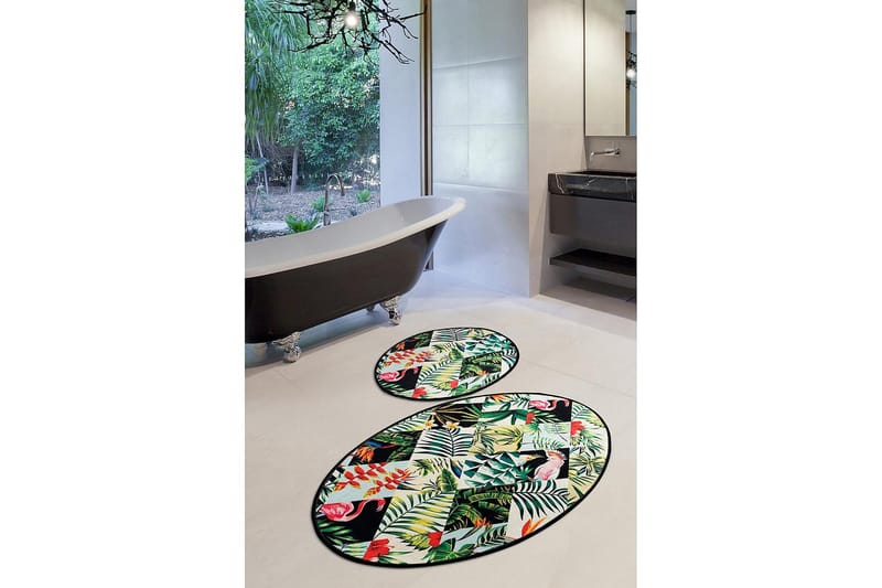 Chilai Home Badmatta Set om 2 - Multi - Textil & mattor - Badrumstextil