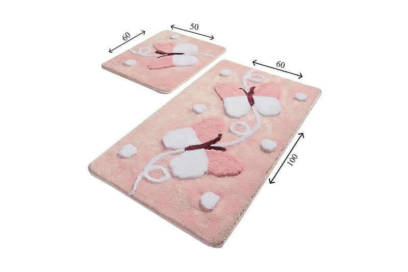 Chilai Home Badmatta Set om 2 - Multi - Textil & mattor - Badrumstextil