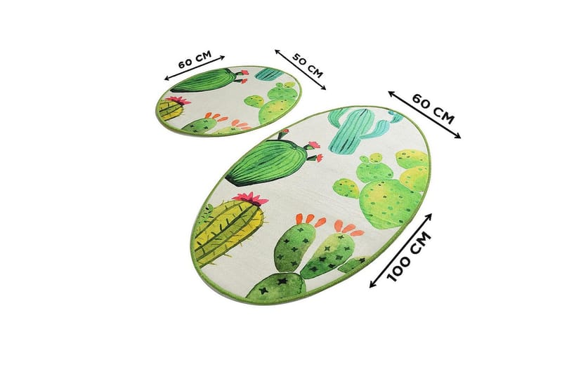 Chilai Home Badmatta Set om 2 - Multi - Textil & mattor - Badrumstextil