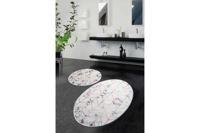 Chilai Home Badmatta Set om 2 - Multi - Textil & mattor - Badrumstextil