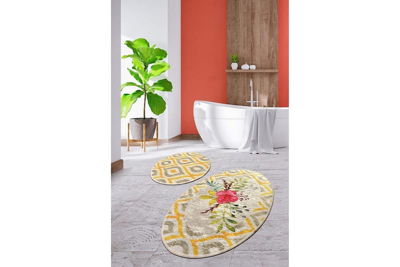 Chilai Home Badmatta Set om 2 - Multi - Textil & mattor - Badrumstextil