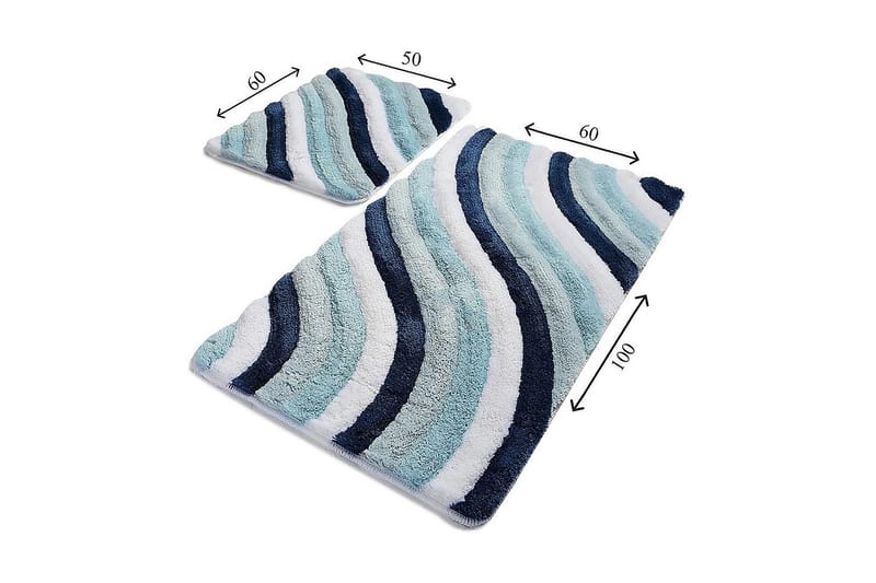 Chilai Home Badmatta Set om 2 - Multi - Textil & mattor - Badrumstextil