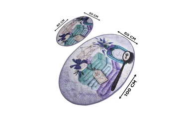 Chilai Home Badmatta Set om 2 - Multi - Textil & mattor - Badrumstextil