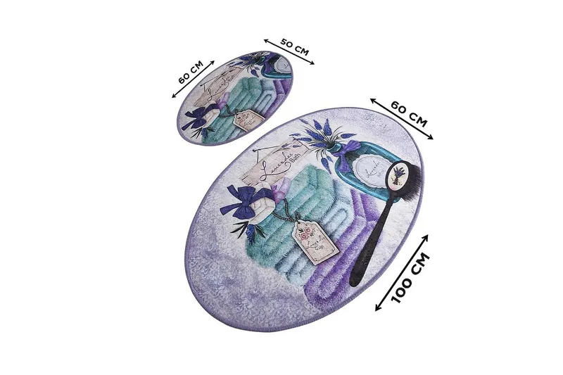 Chilai Home Badmatta Set om 2 - Multi - Textil & mattor - Badrumstextil