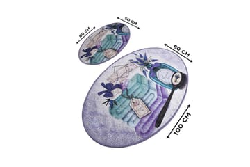 Chilai Home Badmatta Set om 2 - Multi - Textil & mattor - Badrumstextil