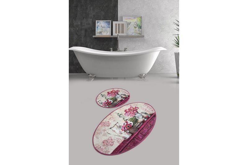 Chilai Home Badmatta Set om 2 - Multi - Textil & mattor - Badrumstextil