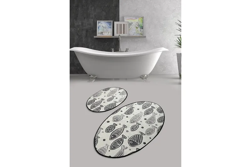 Chilai Home Badmatta Set om 2 - Multi - Textil & mattor - Badrumstextil