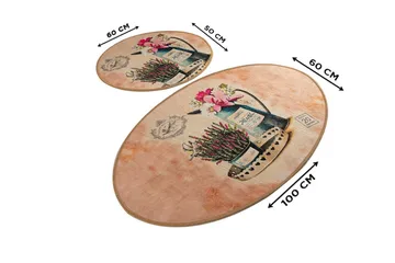 Chilai Home Badmatta Set om 2 - Multi - Textil & mattor - Badrumstextil