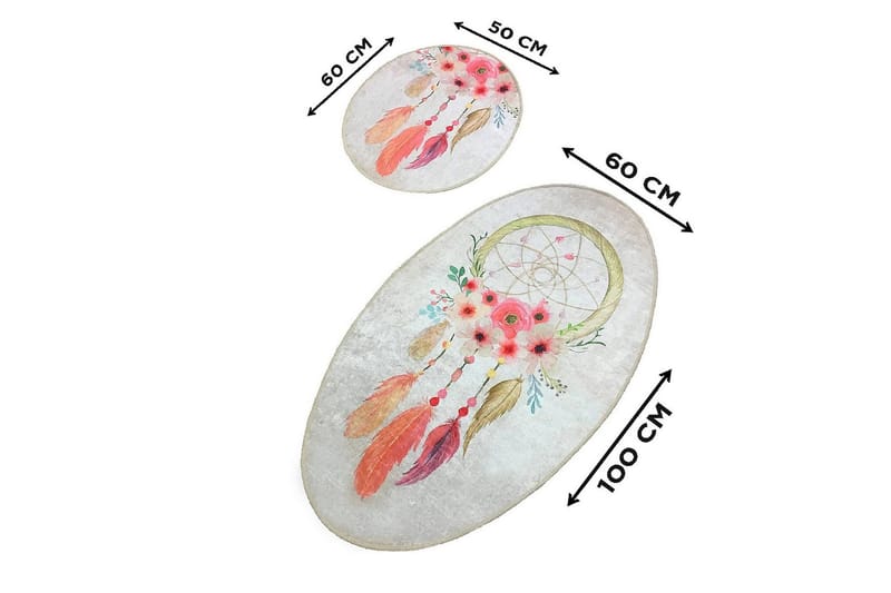 Chilai Home Badmatta Set om 2 - Multi - Textil & mattor - Badrumstextil