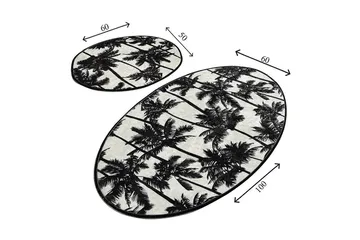 Chilai Home Badmatta Set om 2 - Multi - Textil & mattor - Badrumstextil