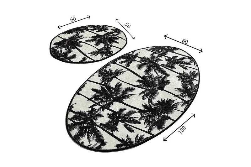 Chilai Home Badmatta Set om 2 - Multi - Textil & mattor - Badrumstextil