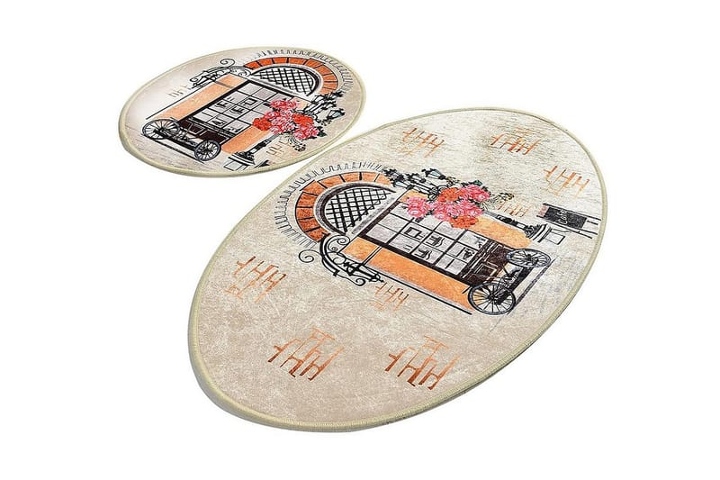 Chilai Home Badmatta Set om 2, Multi