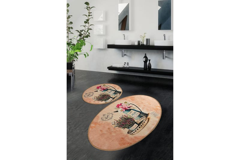Chilai Home Badmatta Set om 2 - Multi - Textil & mattor - Badrumstextil