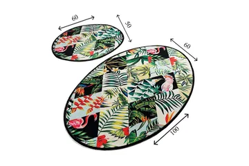 Chilai Home Badmatta Set om 2 - Multi - Textil & mattor - Badrumstextil