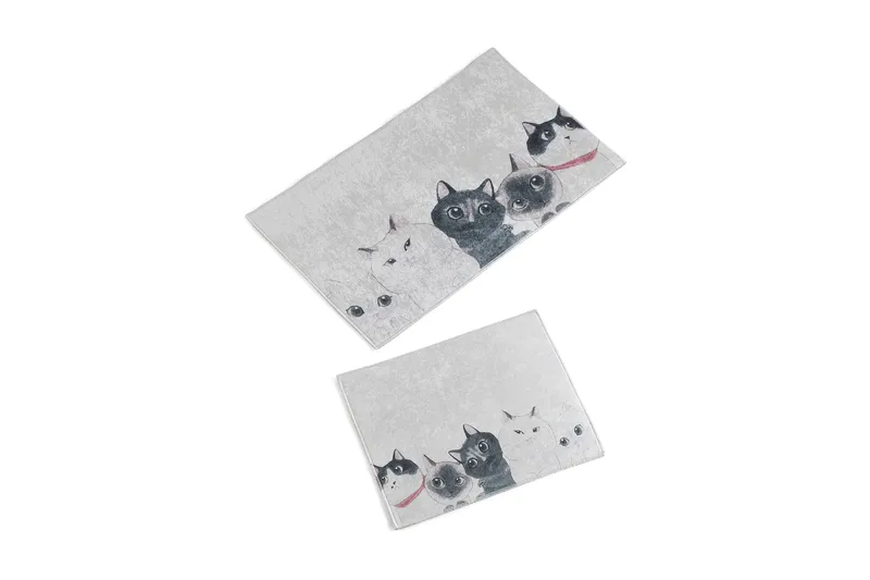 Chilai Home Badmatta Set om 2 - Multi - Textil & mattor - Badrumstextil