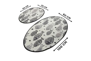 Chilai Home Badmatta Set om 2 - Multi - Textil & mattor - Badrumstextil