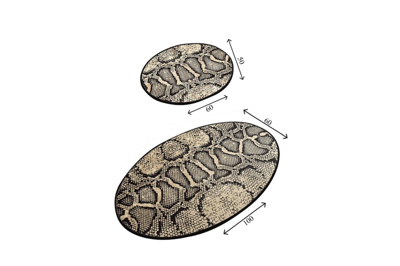 Chilai Home Badmatta Set om 2 - Multi - Textil & mattor - Badrumstextil