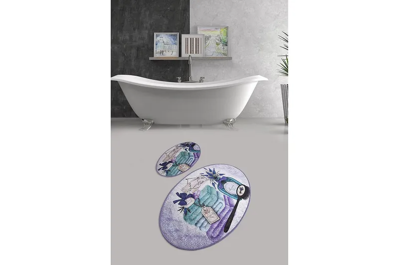 Chilai Home Badmatta Set om 2 - Multi - Textil & mattor - Badrumstextil