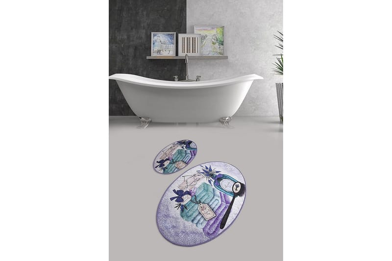Chilai Home Badmatta Set om 2 - Multi - Textil & mattor - Badrumstextil