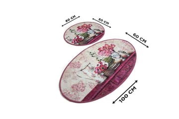 Chilai Home Badmatta Set om 2 - Multi - Textil & mattor - Badrumstextil