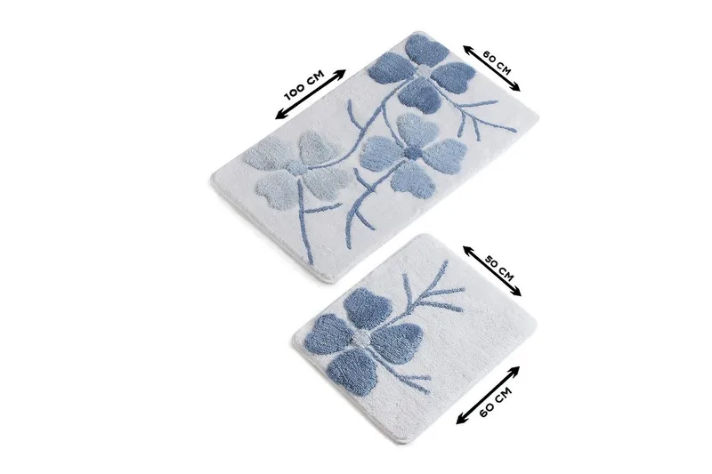 Chilai Home Badmatta Set om 2 - Multi - Textil & mattor - Badrumstextil