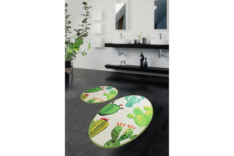 Chilai Home Badmatta Set om 2 - Multi - Textil & mattor - Badrumstextil