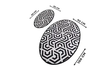 Chilai Home Badmatta Set om 2 - Multi - Textil & mattor - Badrumstextil