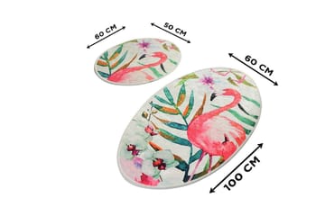 Chilai Home Badmatta Set om 2 - Multi - Textil & mattor - Badrumstextil