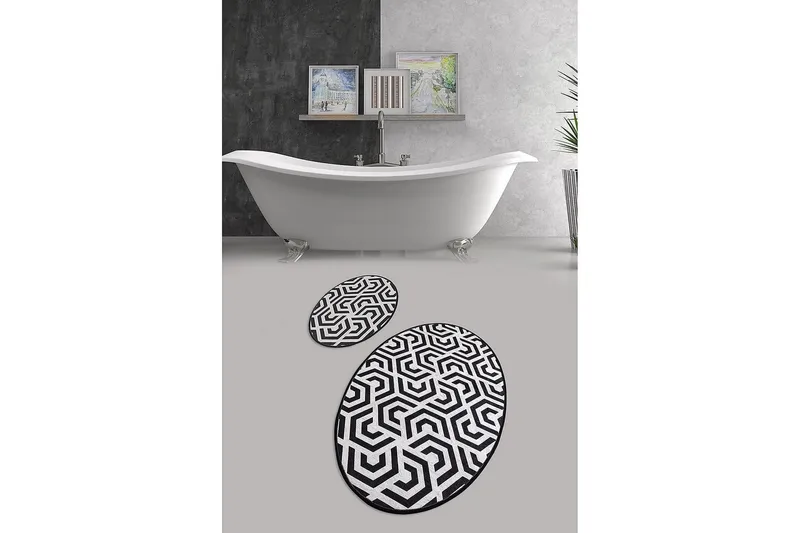 Chilai Home Badmatta Set om 2 - Multi - Textil & mattor - Badrumstextil