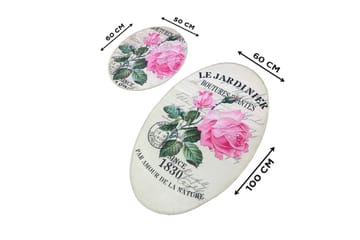 Chilai Home Badmatta Set om 2 - Multi - Textil & mattor - Badrumstextil