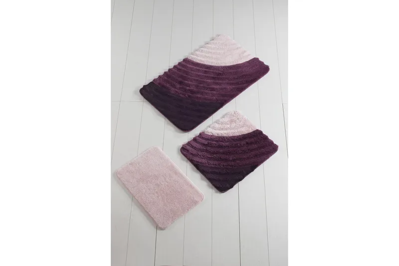 Chilai Home Badmatta Set om 3 - Multi - Textil & mattor - Badrumstextil