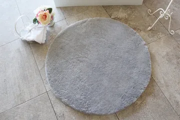 Chilai Home by Alessia Badmatta 90 Rund - Grå - Textil & mattor - Badrumstextil