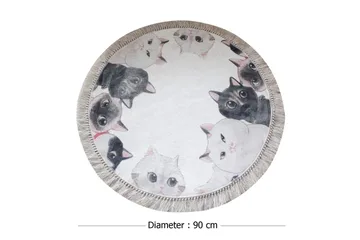 Chilai Home by Alessia Badmatta 90 Rund - Multi - Textil & mattor - Badrumstextil