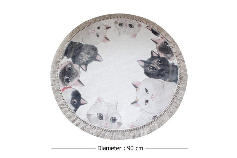 Chilai Home by Alessia Badmatta 90 Rund - Multi - Textil & mattor - Badrumstextil