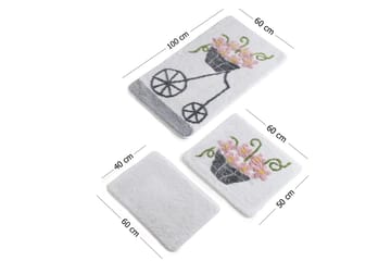 Chilai Home by Alessia Badmatta Set om 3 - Multi - Textil & mattor - Badrumstextil