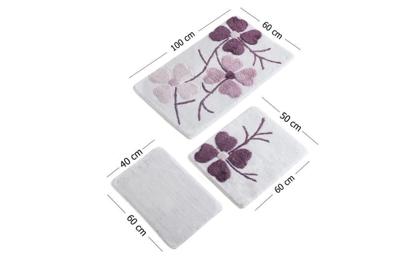 Chilai Home by Alessia Badmatta Set om 3 - Multi - Textil & mattor - Badrumstextil