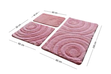 Chilai Home by Alessia Badmatta Set om 3 - Multi - Textil & mattor - Badrumstextil