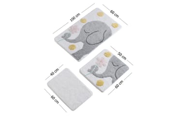 Chilai Home by Alessia Badmatta Set om 3 - Multi - Textil & mattor - Badrumstextil