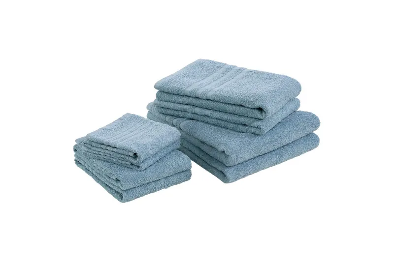 Duschhandduk Basic Frotté 65 x 130 cm, Blå