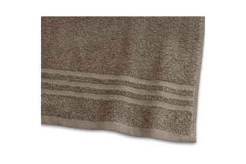Duschhandduk Basic Frotté 65 x 130 cm - Brun - Textil & mattor - Badrumstextil