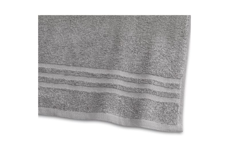 Duschhandduk Basic Frotté 65 x 130 cm - Grå - Textil & mattor - Badrumstextil