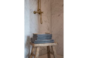Duschhandduk Basic Frotté 65 x 130 cm - Grå - Textil & mattor - Badrumstextil