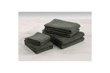 Duschhandduk Basic Frotté 65 x 130 cm - Mörkgrön - Textil & mattor - Badrumstextil