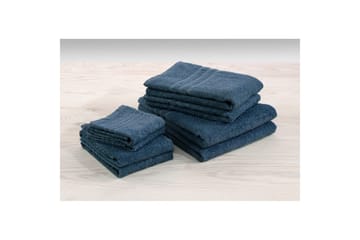 Duschhandduk Basic Frotté 65 x 130 cm - Marinblå - Textil & mattor - Badrumstextil