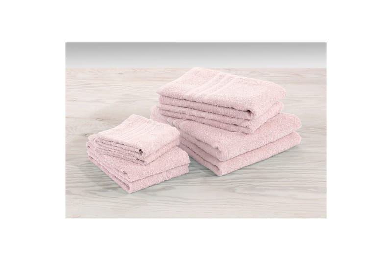 Duschhandduk Basic Frotté 65 x 130 cm - Rosa - Textil & mattor - Badrumstextil