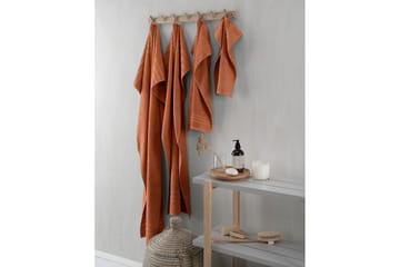 Duschhandduk Basic Frotté 65 x 130 cm - Rost - Textil & mattor - Badrumstextil